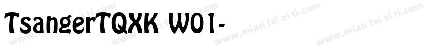 TsangerTQXK W01字体转换